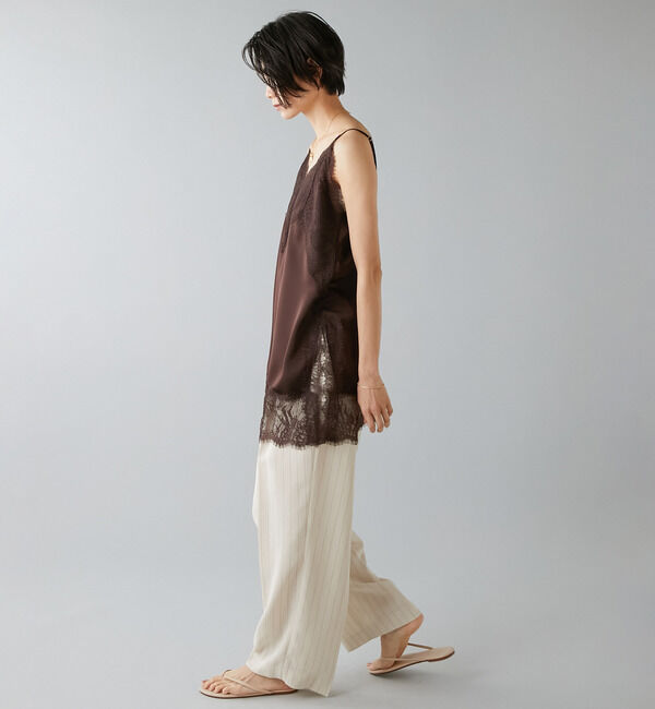 Liesse「レーストリムキャミソール」|シャツ・ブラウス|