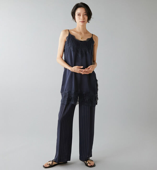 Liesse「レーストリムキャミソール」|シャツ・ブラウス|