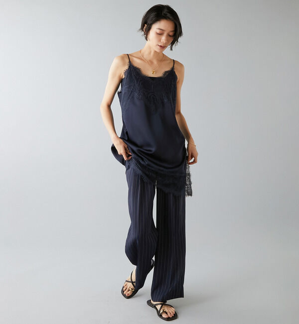 Liesse「レーストリムキャミソール」|シャツ・ブラウス|