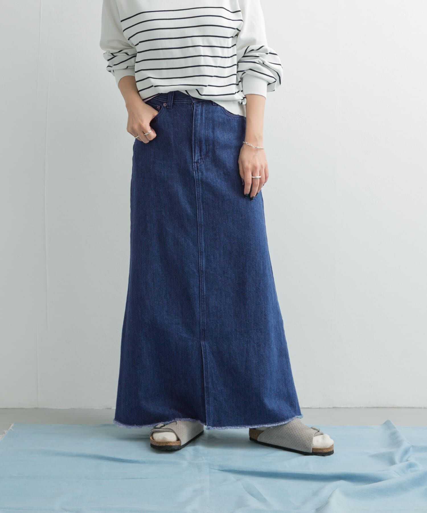 URBAN RESEARCH DOORS「Denim Flare Skirt」|スカート|