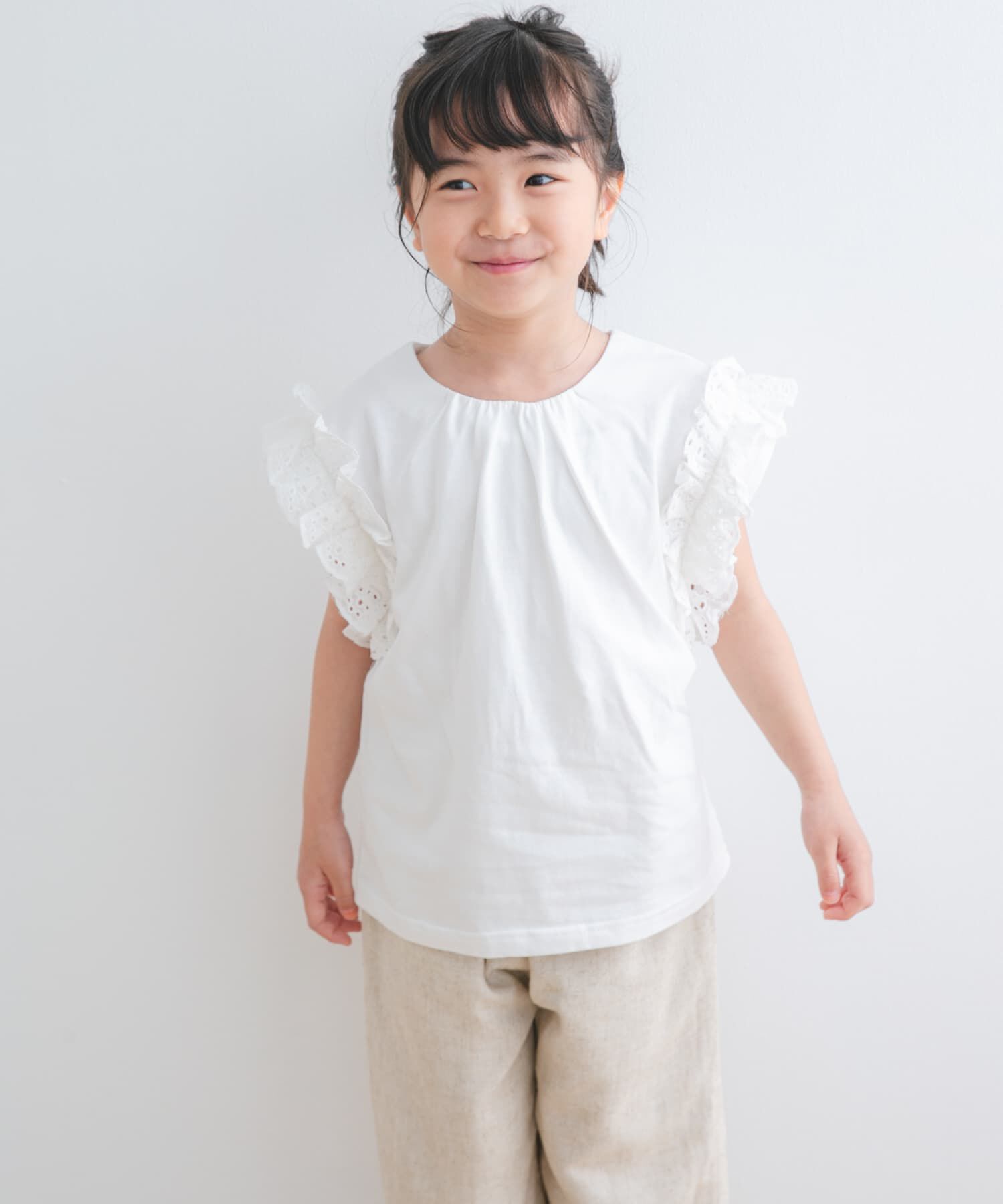 URBAN RESEARCH DOORS「袖レースフレンチスリーブカットソー(KIDS)」|その他|