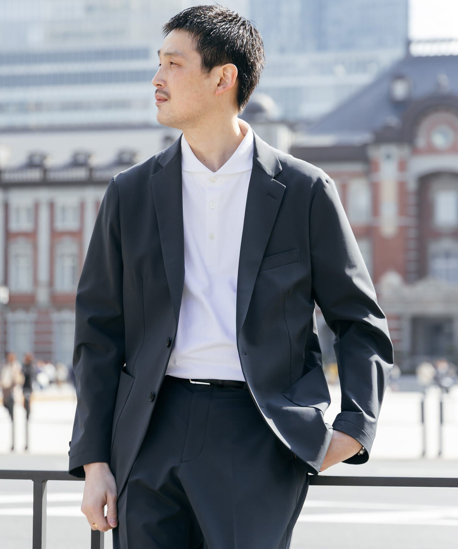 URBAN RESEARCH DOORS「『ｲｰｼﾞｰｹｱ』LIFE STYLE TAILOR 4WAYｽﾄﾚｯﾁｺﾝﾌｫｰﾀﾌﾞﾙｼﾞｬ」|その他|グレー