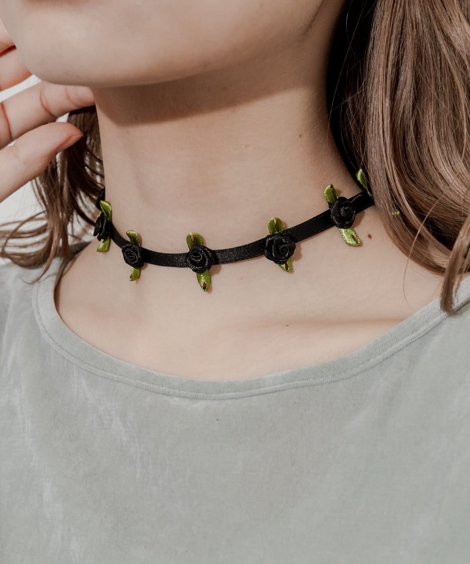 SMELLY「ローズチョーカーネックレス」|ネックレス|