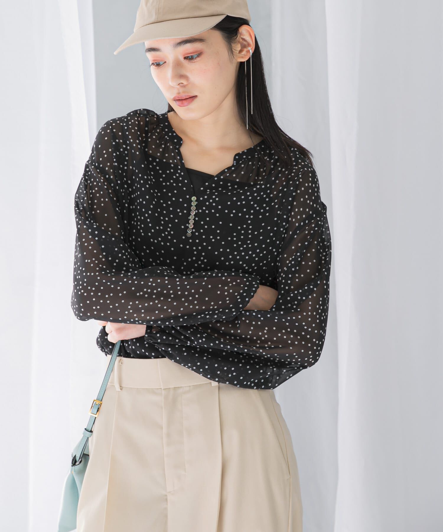 URBAN RESEARCH ROSSO「シアードットチュニック」|チュニック|ブラック