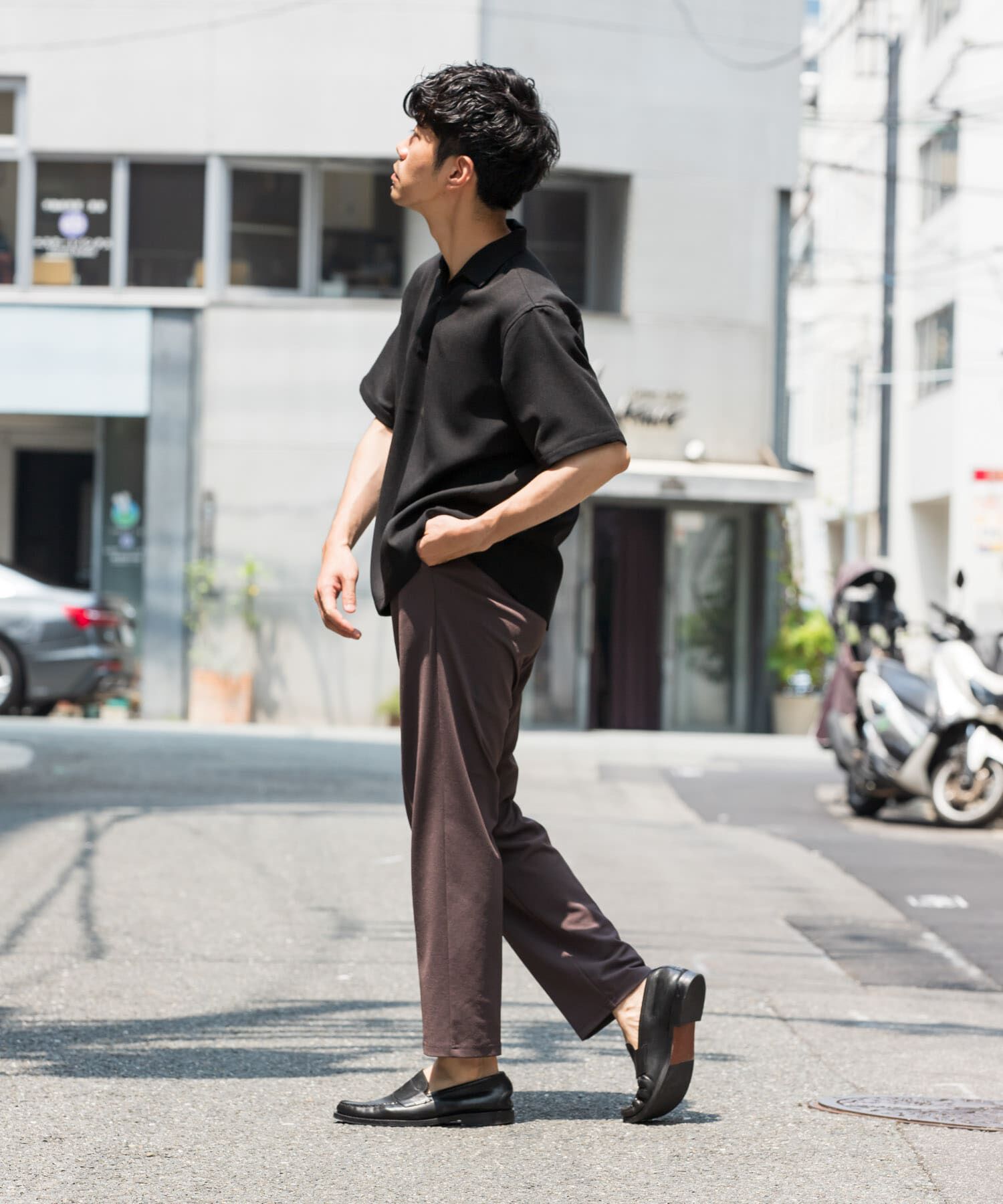 URBAN RESEARCH ROSSO「『WEB限定』『セットアップ対応』パナマ風スキッパーシャツ」|シャツ・ブラウス|