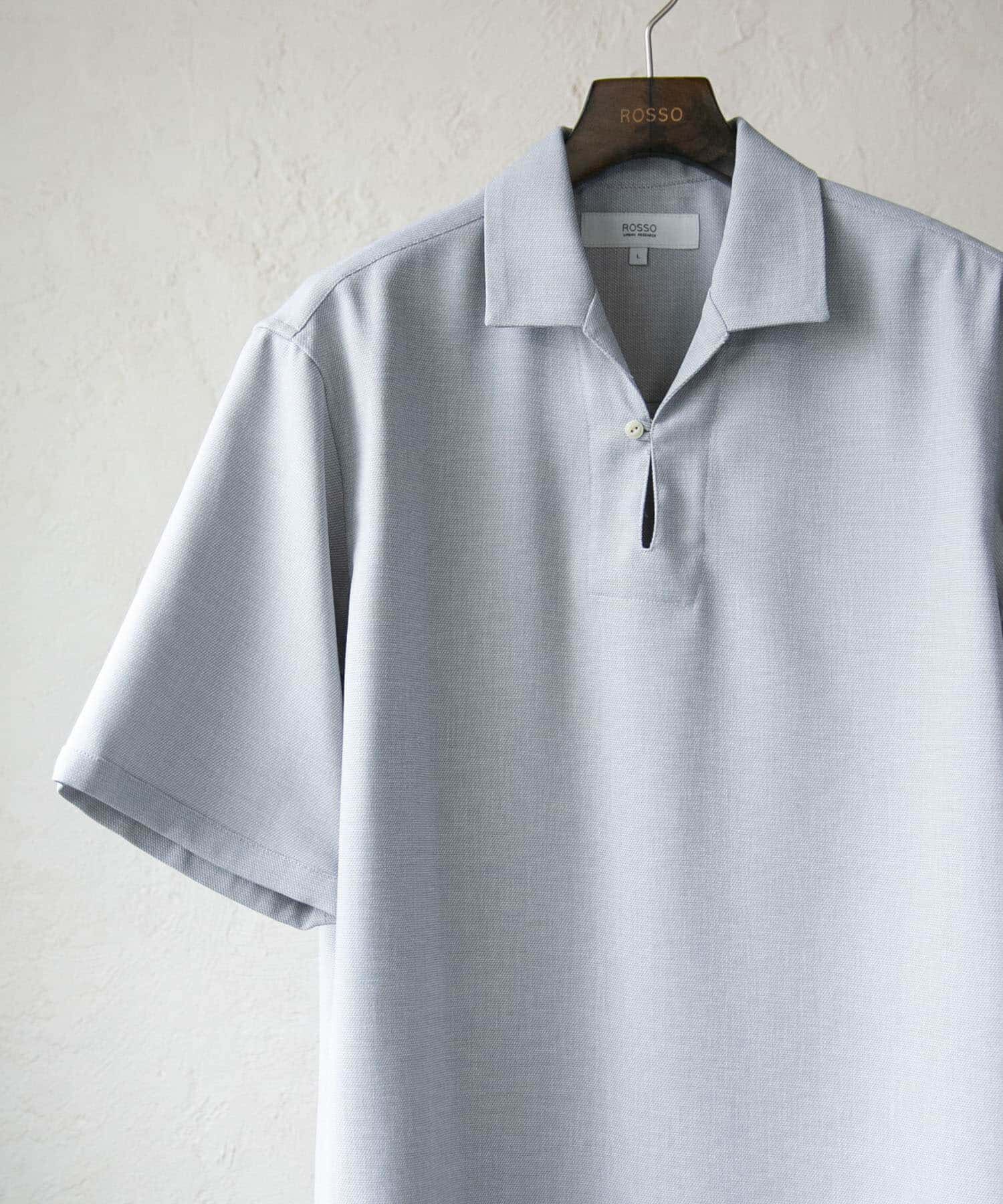 URBAN RESEARCH ROSSO「『WEB限定』『セットアップ対応』パナマ風スキッパーシャツ」|シャツ・ブラウス|