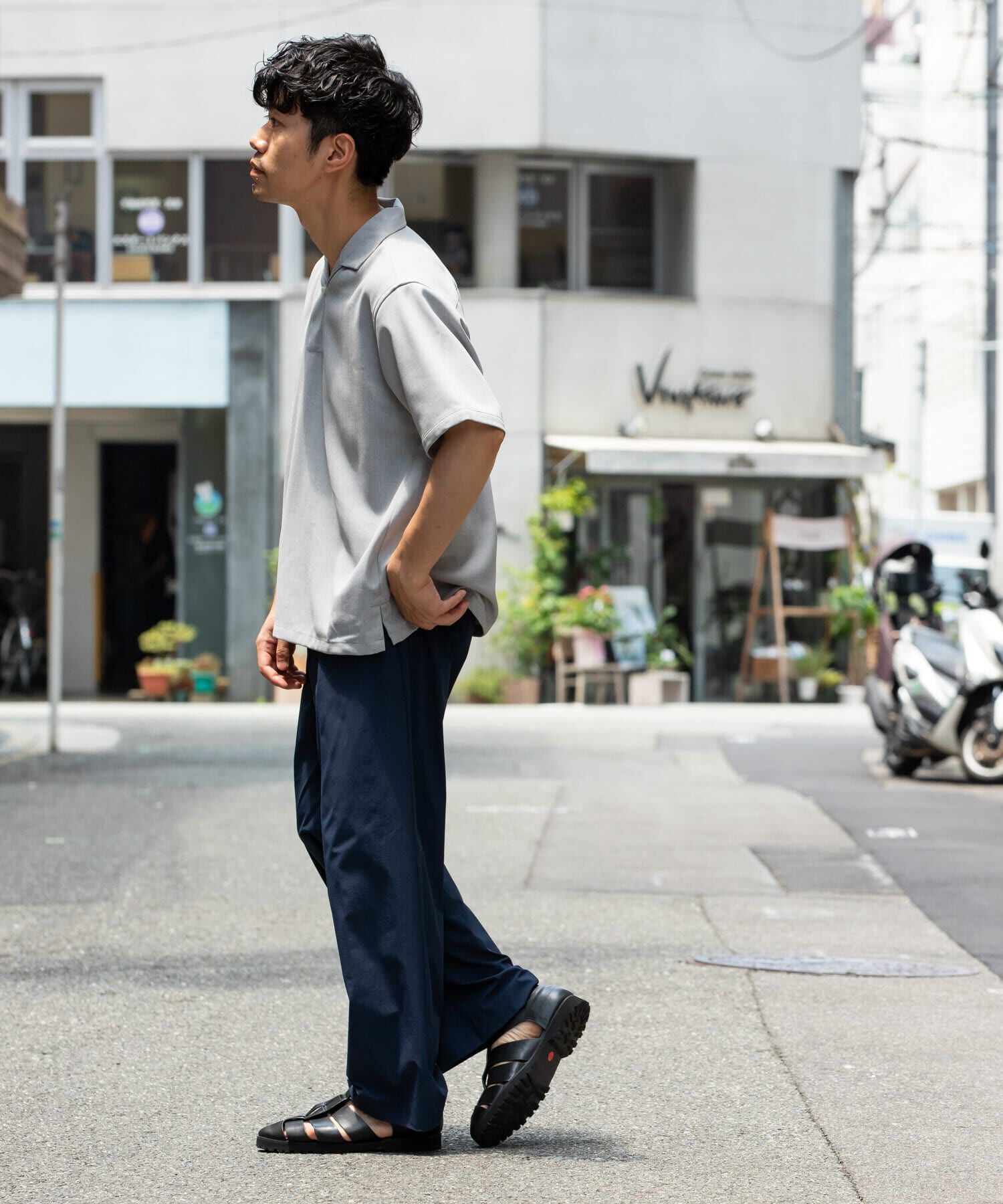 URBAN RESEARCH ROSSO「『WEB限定』『セットアップ対応』パナマ風スキッパーシャツ」|シャツ・ブラウス|