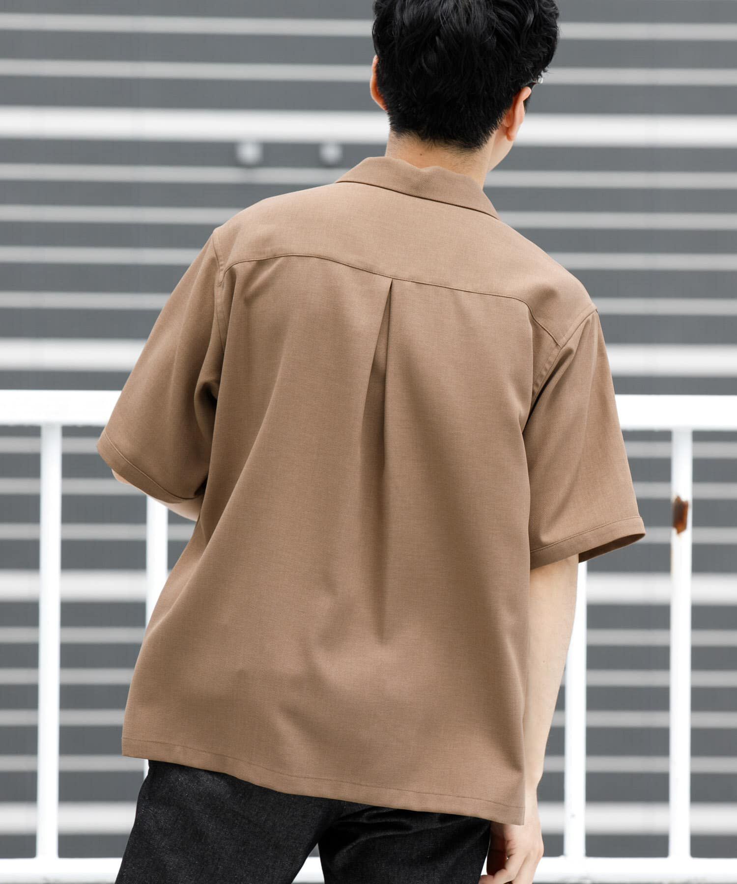 URBAN RESEARCH ROSSO「『WEB限定』『セットアップ対応』パナマ風スキッパーシャツ」|シャツ・ブラウス|