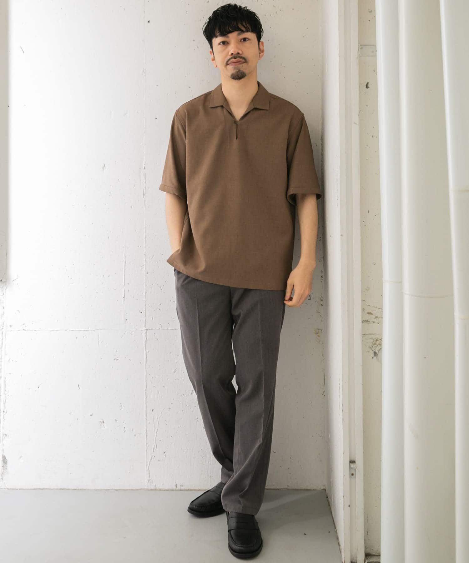 URBAN RESEARCH ROSSO「『WEB限定』『セットアップ対応』パナマ風スキッパーシャツ」|シャツ・ブラウス|