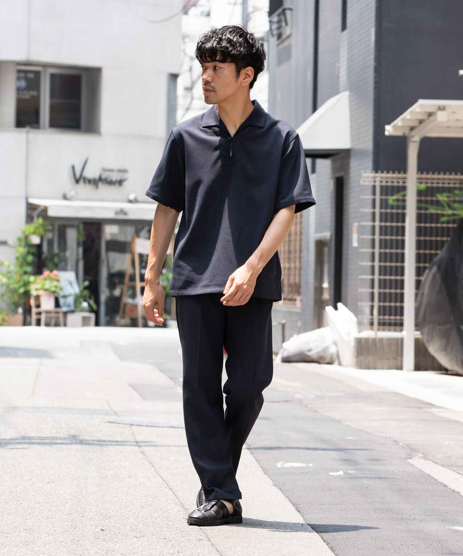 URBAN RESEARCH ROSSO「『WEB限定』『セットアップ対応』パナマ風スキッパーシャツ」|シャツ・ブラウス|