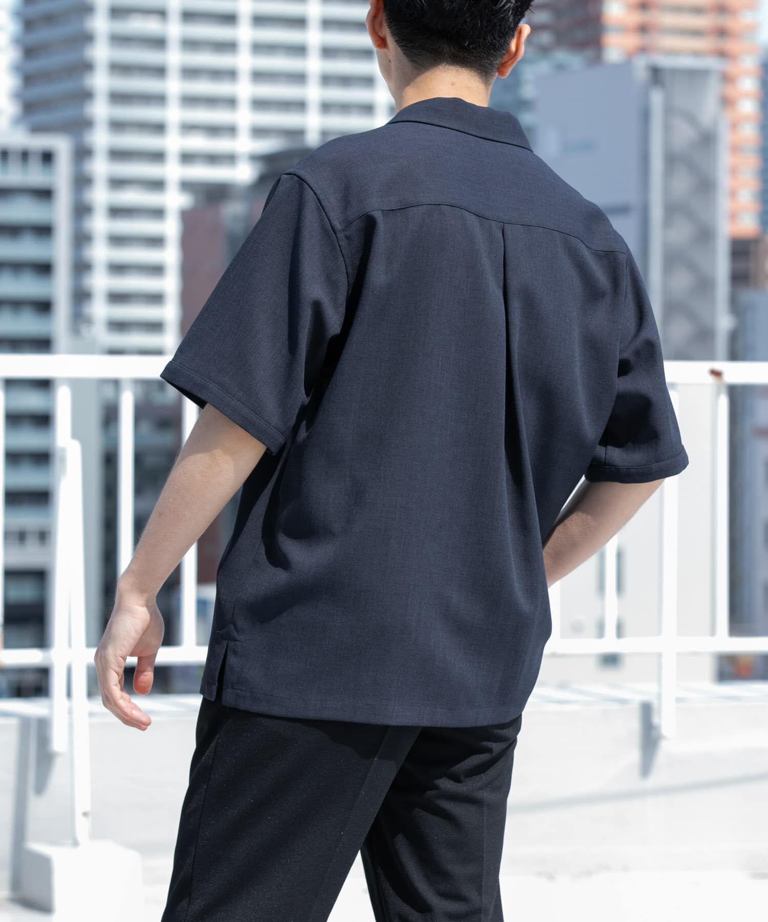 URBAN RESEARCH ROSSO「『WEB限定』『セットアップ対応』パナマ風スキッパーシャツ」|シャツ・ブラウス|