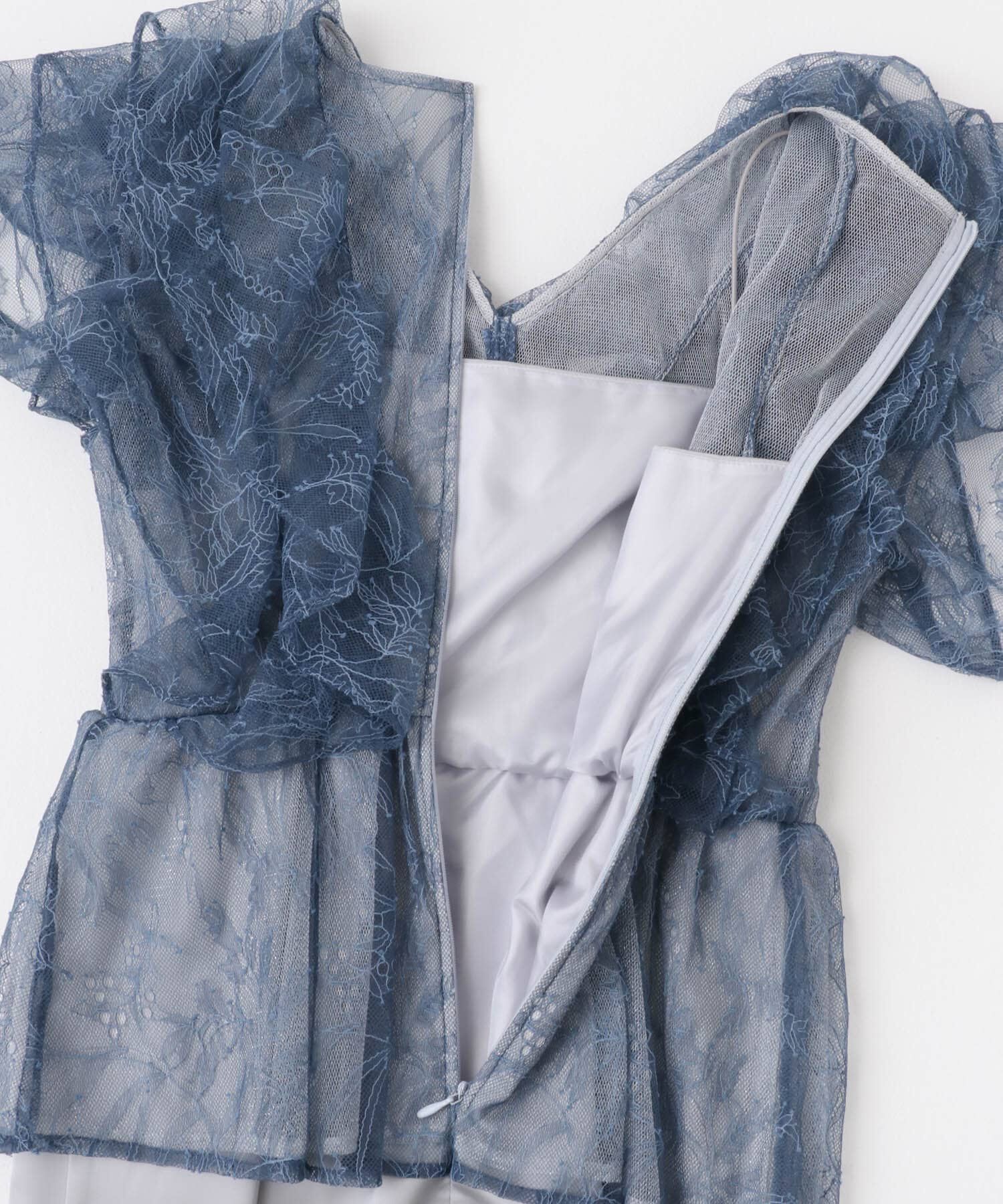 URBAN RESEARCH ROSSO「kaene　レースフリルドッキングドレス」|ワンピース|