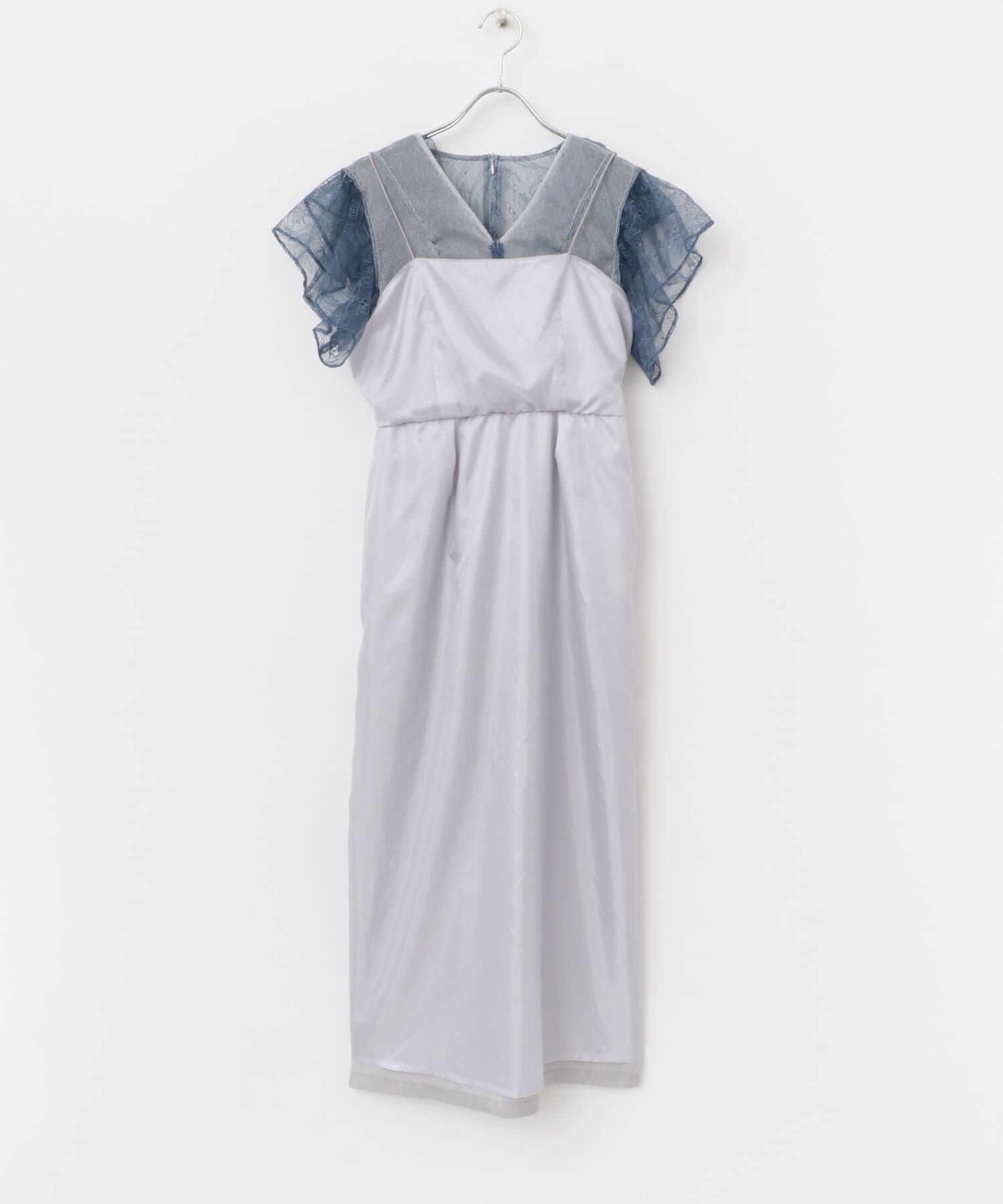 URBAN RESEARCH ROSSO「kaene　レースフリルドッキングドレス」|ワンピース|