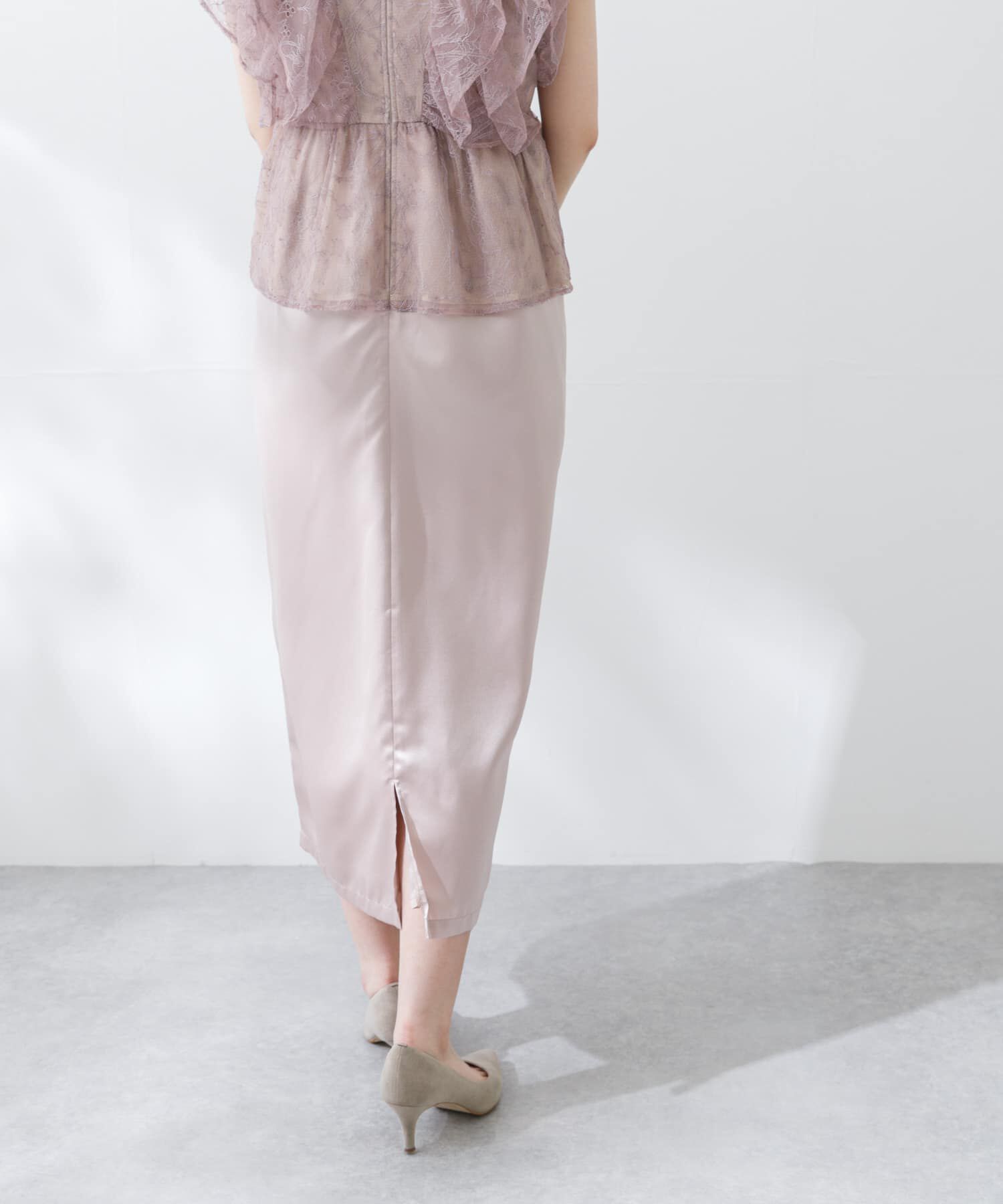 URBAN RESEARCH ROSSO「kaene　レースフリルドッキングドレス」|ワンピース|