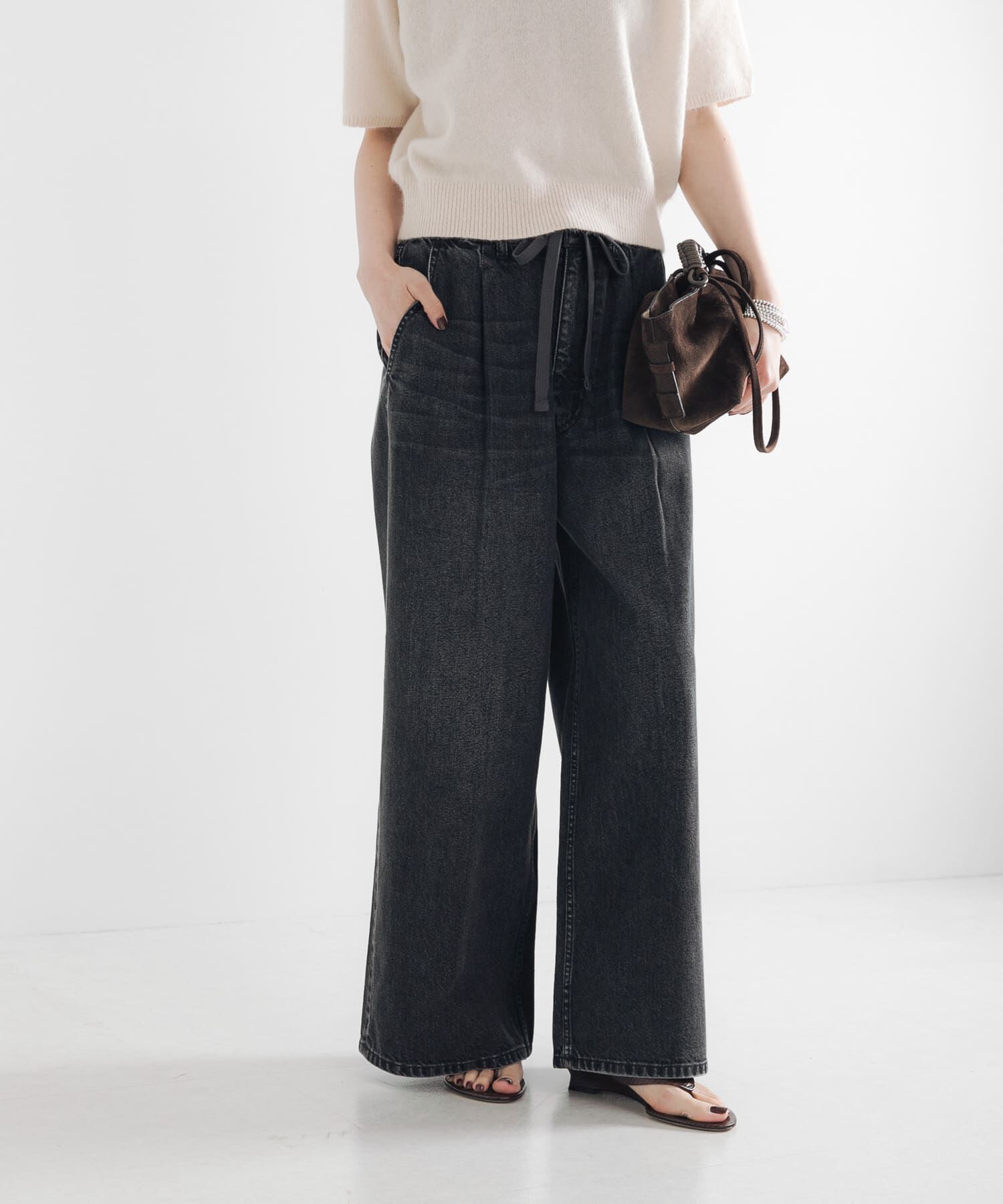 URBAN RESEARCH「デニムイージーワイドパンツ」|デニム|