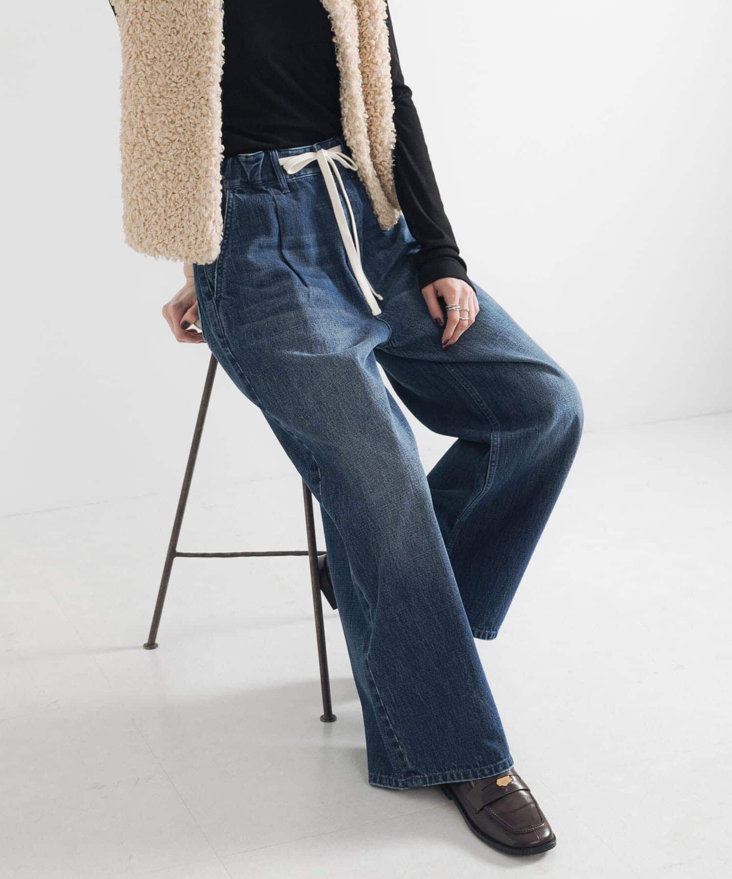 URBAN RESEARCH「デニムイージーワイドパンツ」|デニム|