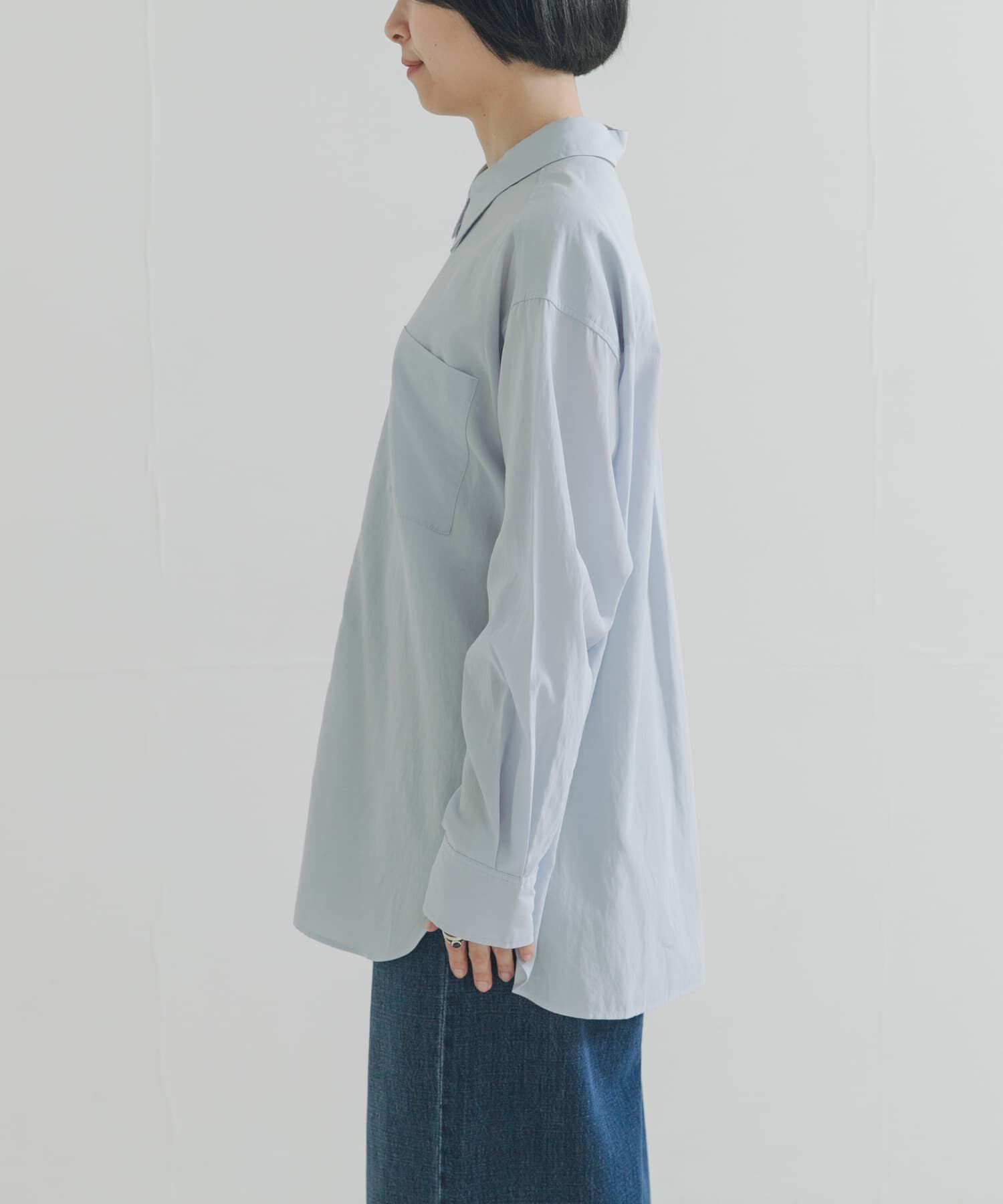 URBAN RESEARCH「ダブルボタンコットンヴィスコースシャツ」|シャツ・ブラウス|