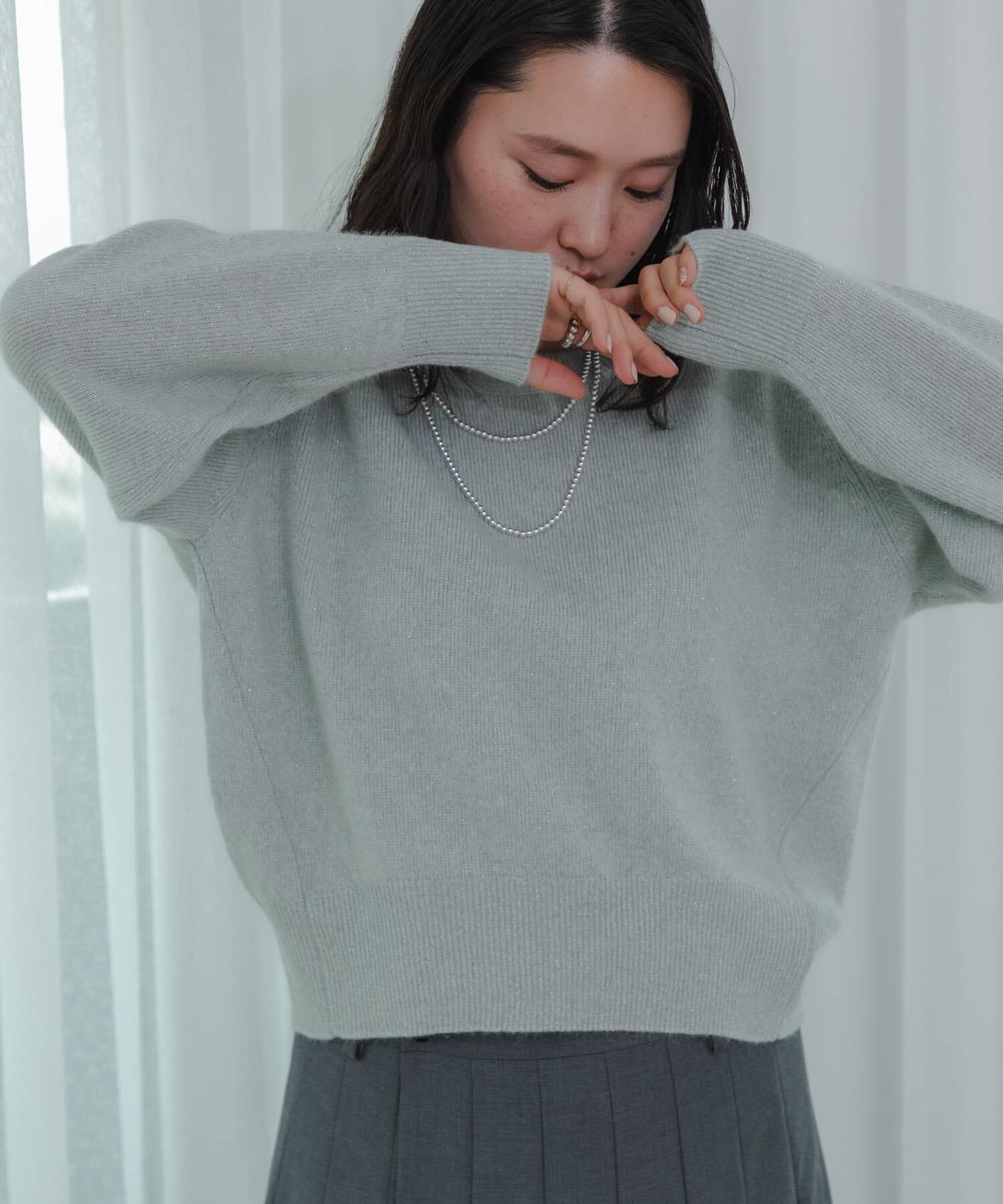 URBAN RESEARCH「FOX混ラメニット」|ニット・セーター|