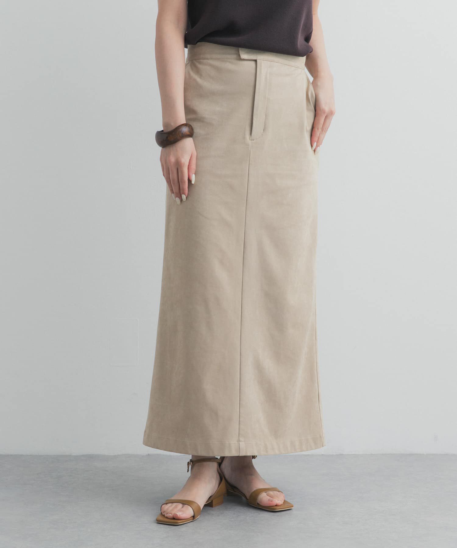 URBAN RESEARCH DOORS「『別注』Audrey and John Wad&times;DOORS　スウェードスカート」|スカート|