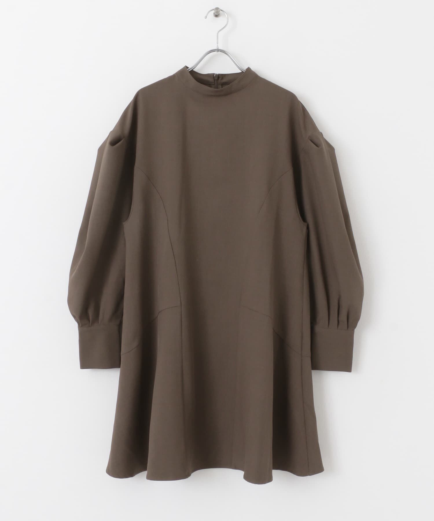  「タックスリーブミニワンピース」|ワンピース|