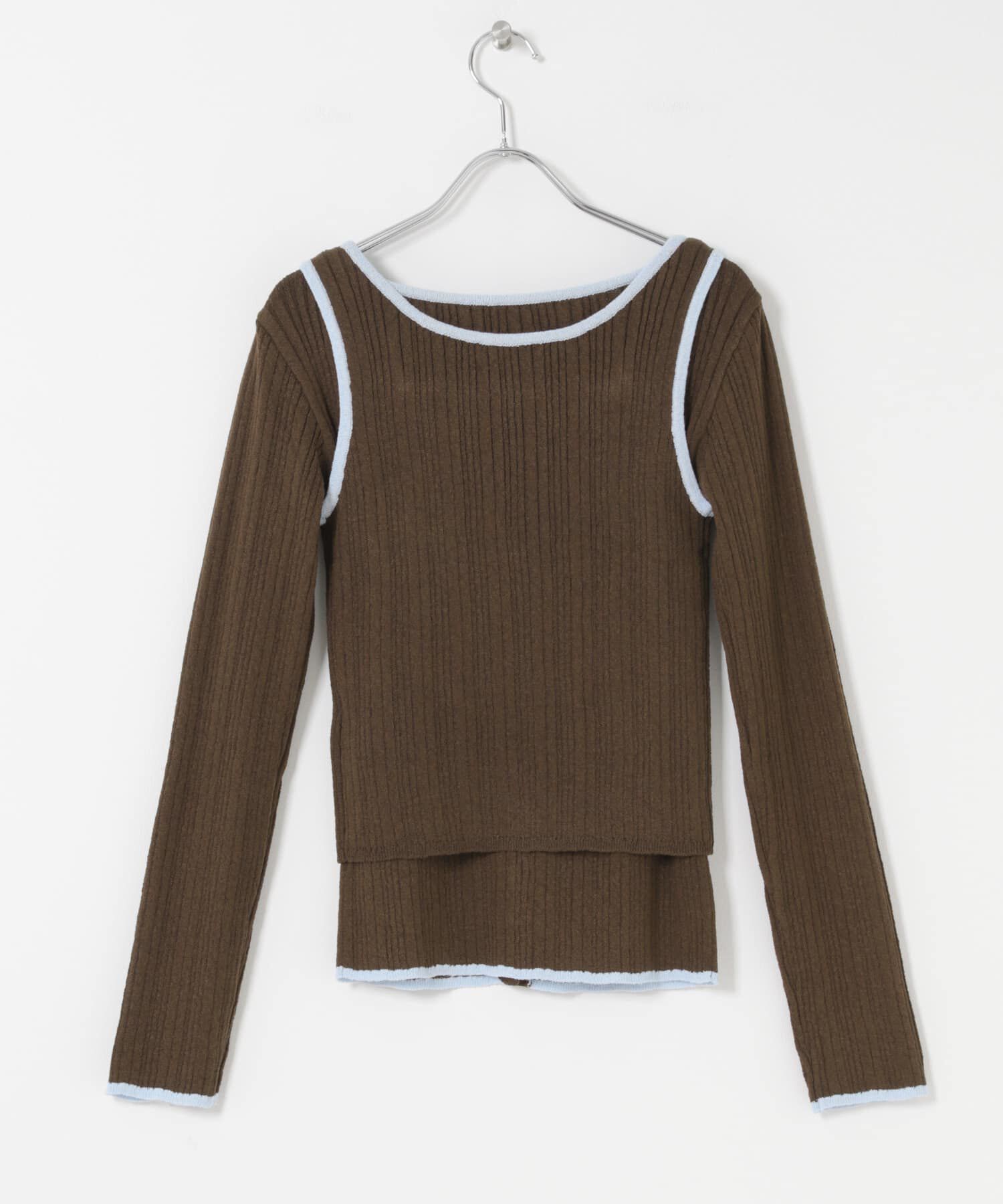  「2WAYタンクトップSETカーディガン」|ニット・セーター|