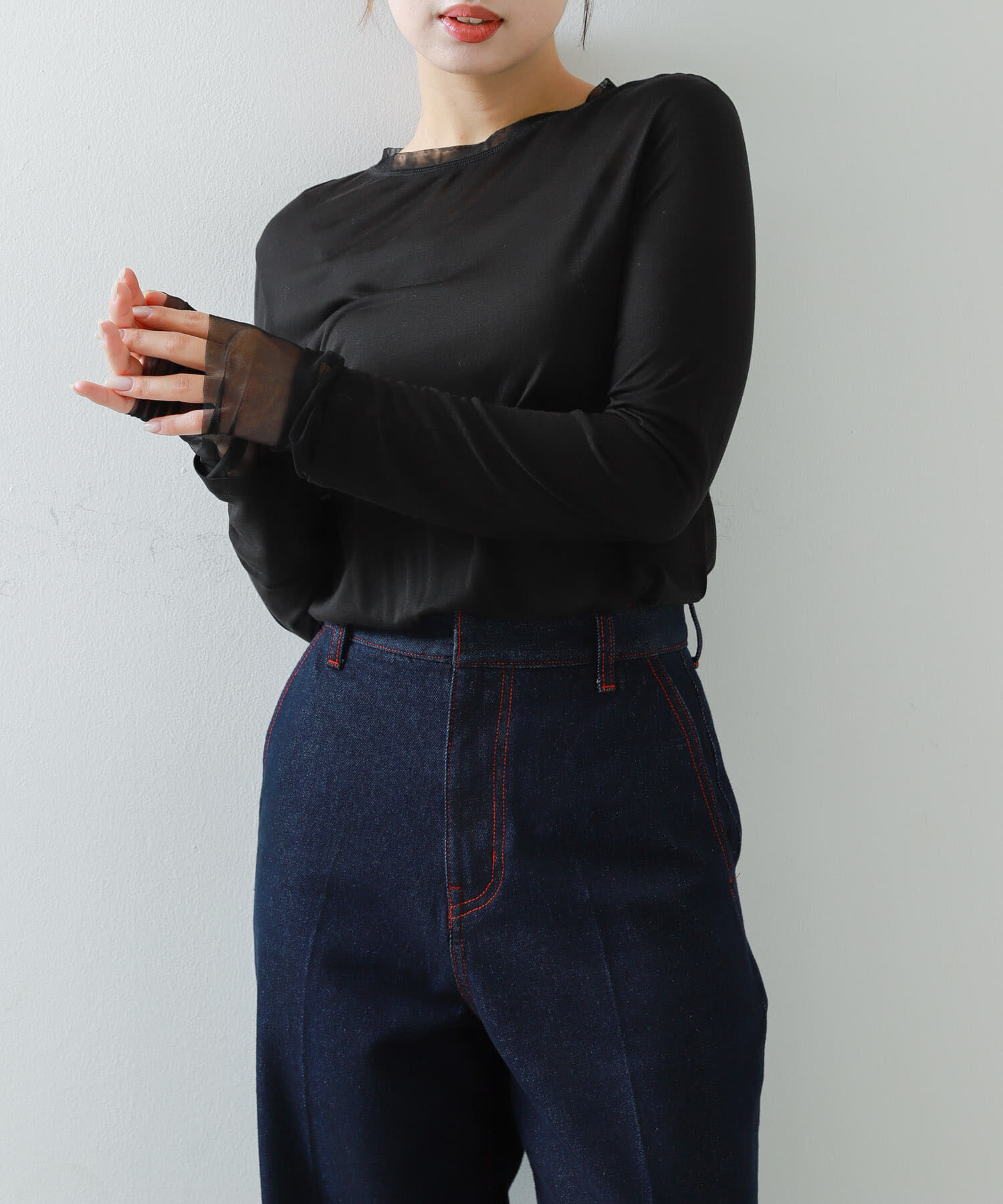 SENSE OF PLACE by URBAN RESEARCH「シアーレイヤードTシャツ」|Tシャツ・カットソー|