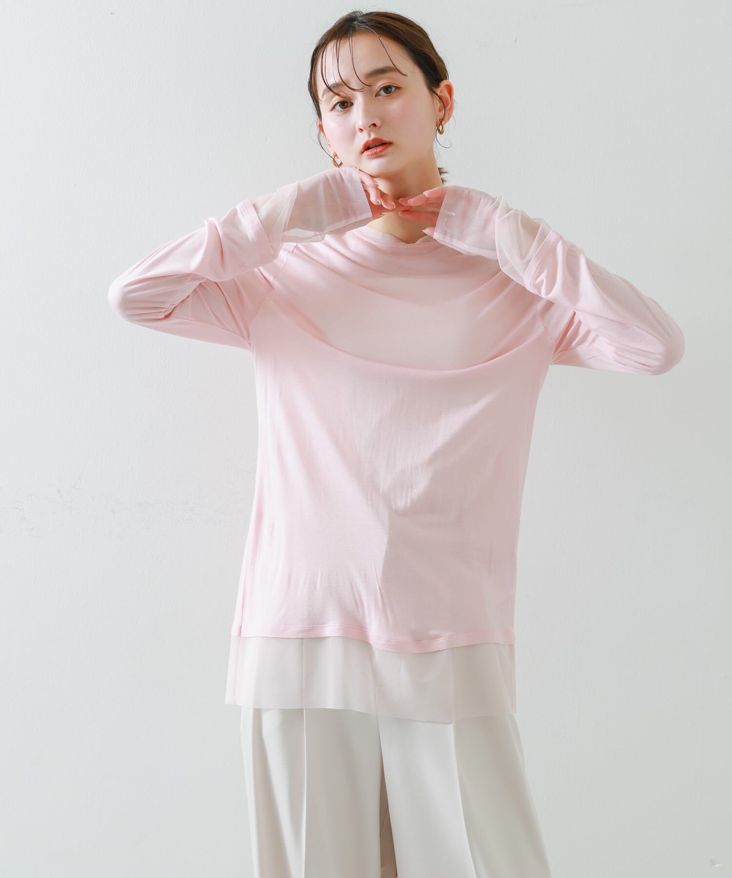 SENSE OF PLACE by URBAN RESEARCH「シアーレイヤードTシャツ」|Tシャツ・カットソー|