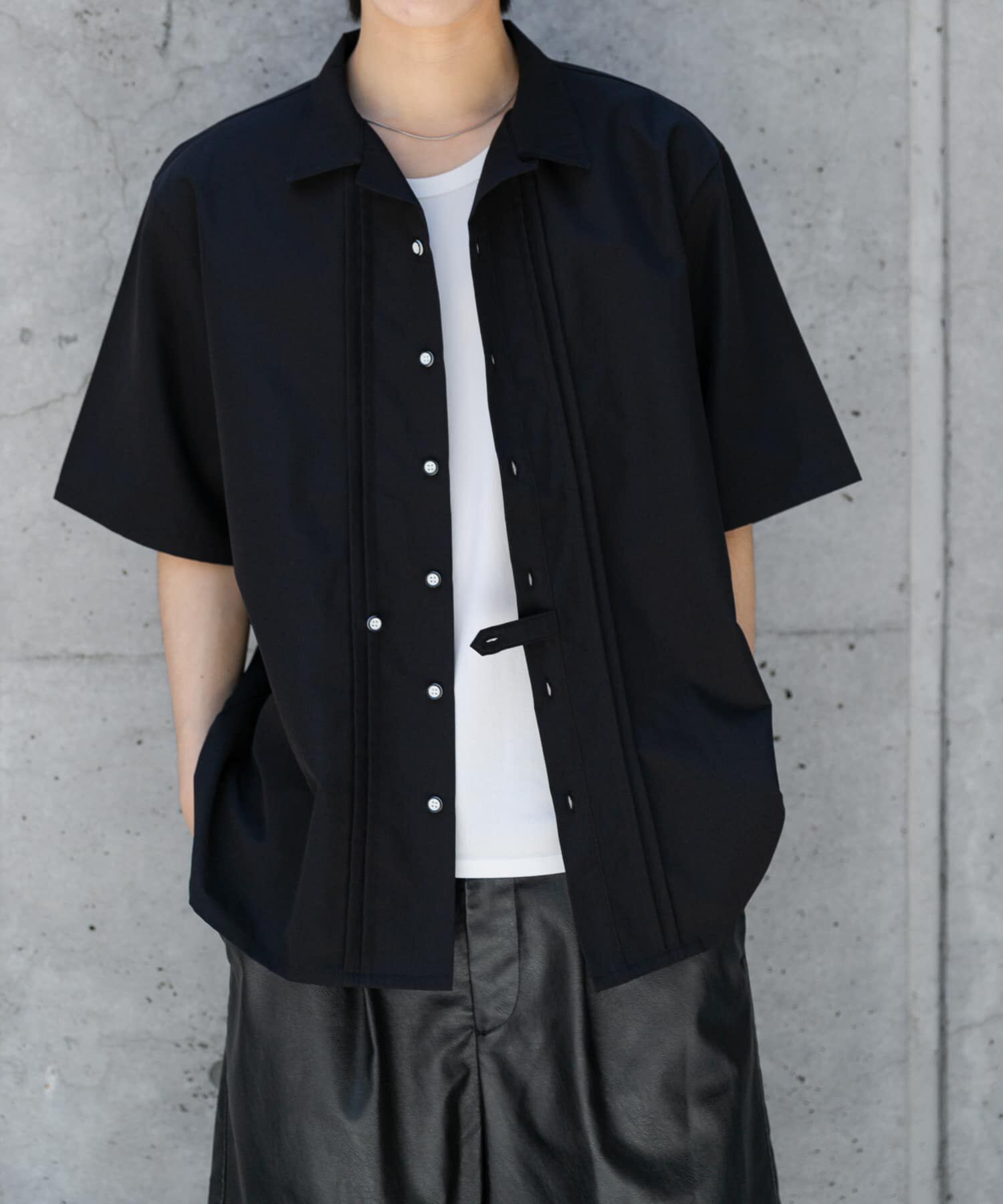 SENSE OF PLACE by URBAN RESEARCH「デザインオープンカラーショートスリーブシャツ」|シャツ・ブラウス|