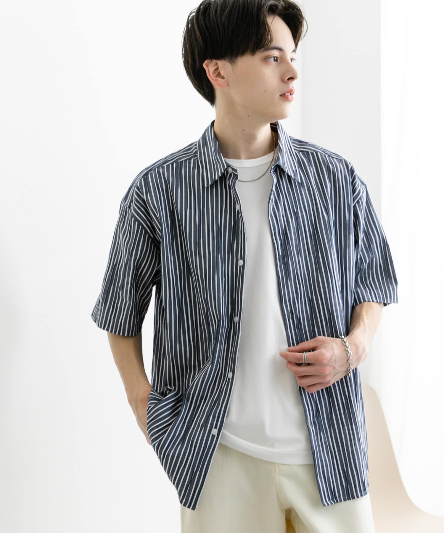 SENSE OF PLACE by URBAN RESEARCH「アソートジャガードショートスリーブシャツ」|シャツ・ブラウス|