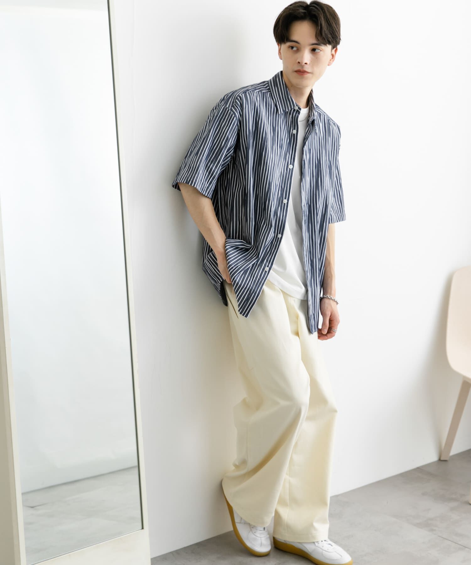 SENSE OF PLACE by URBAN RESEARCH「アソートジャガードショートスリーブシャツ」|シャツ・ブラウス|