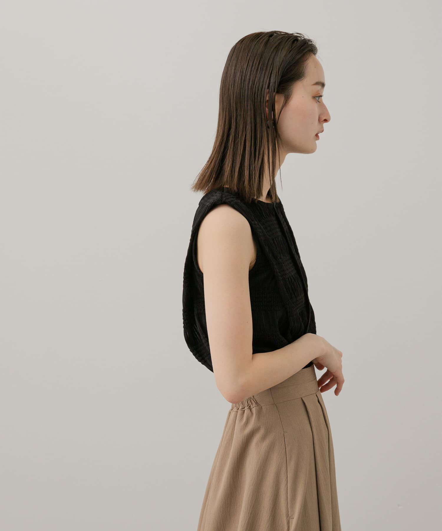 SENSE OF PLACE by URBAN RESEARCH「シャーリングパイピングカットトップ」|Tシャツ・カットソー|