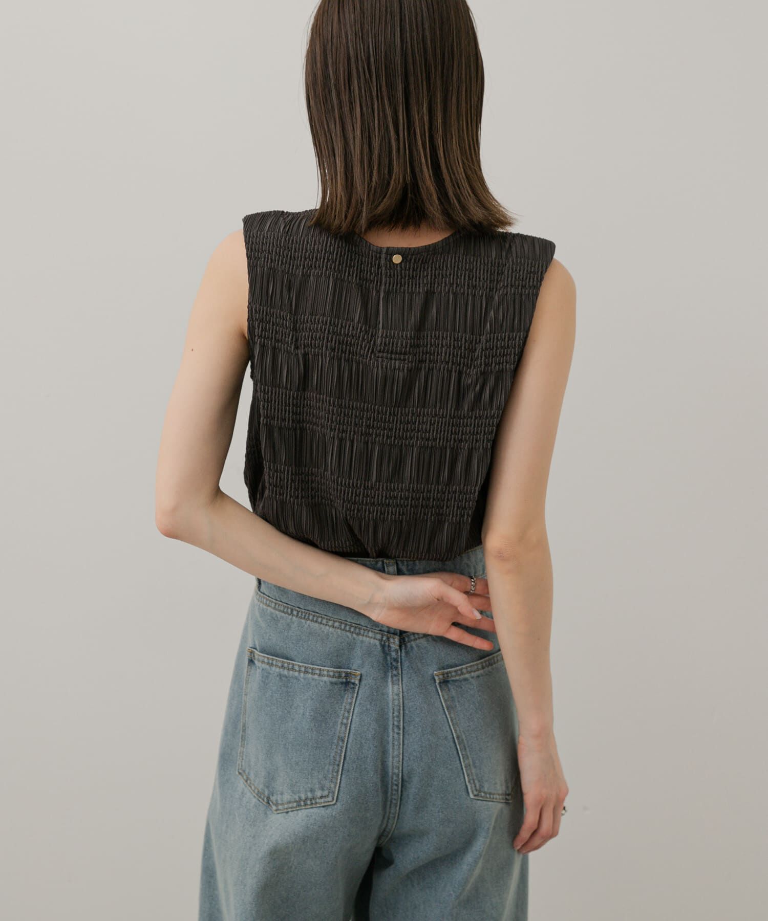 SENSE OF PLACE by URBAN RESEARCH「シャーリングパイピングカットトップ」|Tシャツ・カットソー|