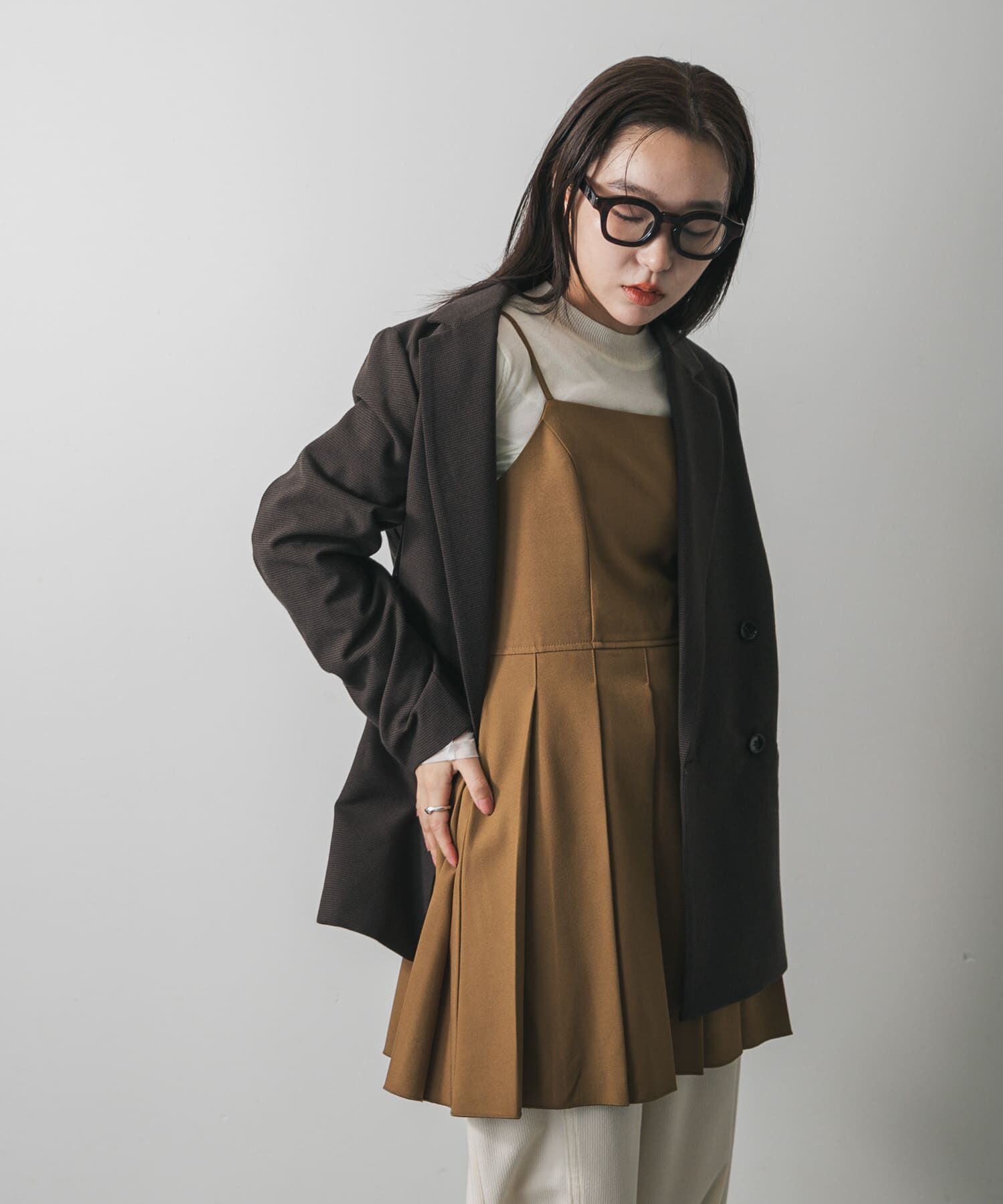 SENSE OF PLACE by URBAN RESEARCH「プリーツミニキャミワンピース」|ワンピース|