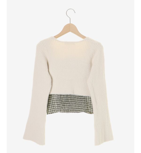  「キャミ&times;シャギーショートカーデセット」|カーディガン|