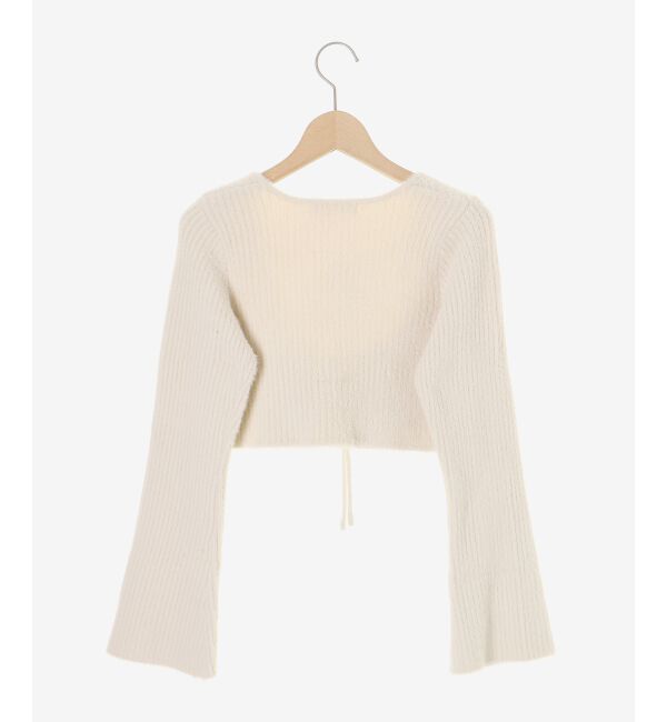  「キャミ&times;シャギーショートカーデセット」|カーディガン|