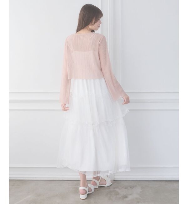  「ビジューボタンシアーカーディガン」|カーディガン|