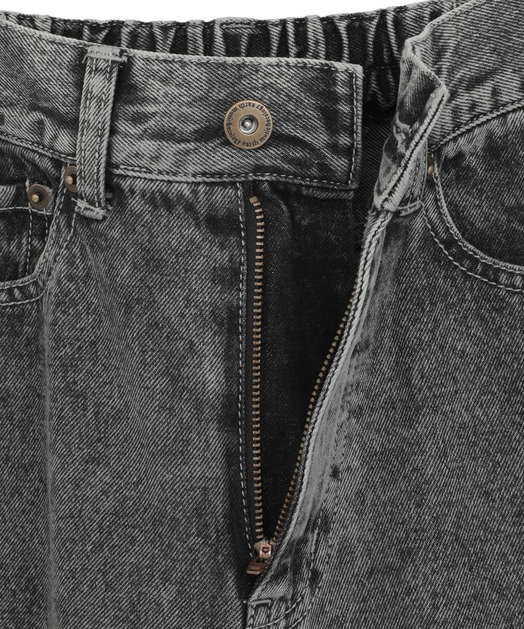 earth music&ecology「裾レースデニムパンツ」|デニム|