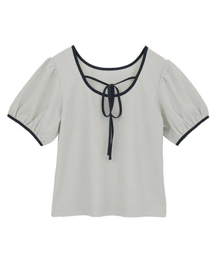 earth music&ecology「マルチウェイ配色リボンカットプルオーバー」|Tシャツ・カットソー|