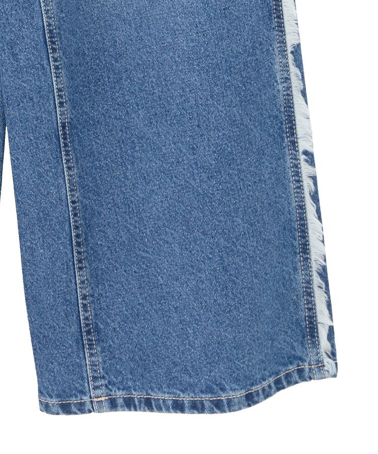 earth music&ecology「ワイドフリンジデニムパンツ」|デニム|