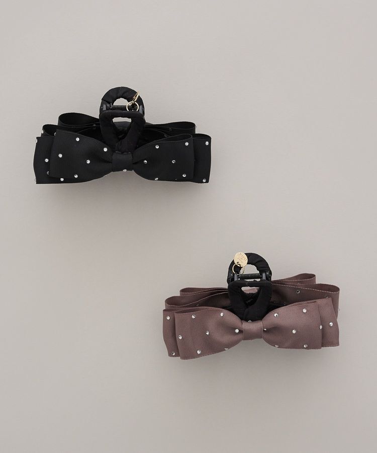 Maison de FLEUR「ビジューグログランリボンバンスクリップ」|その他|