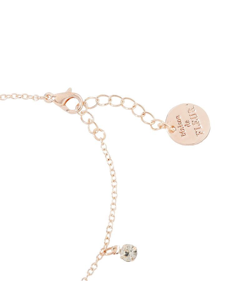 Maison de FLEUR「【サイズ調節可】リボンパールブレスレット」|ブレスレット・バングル|