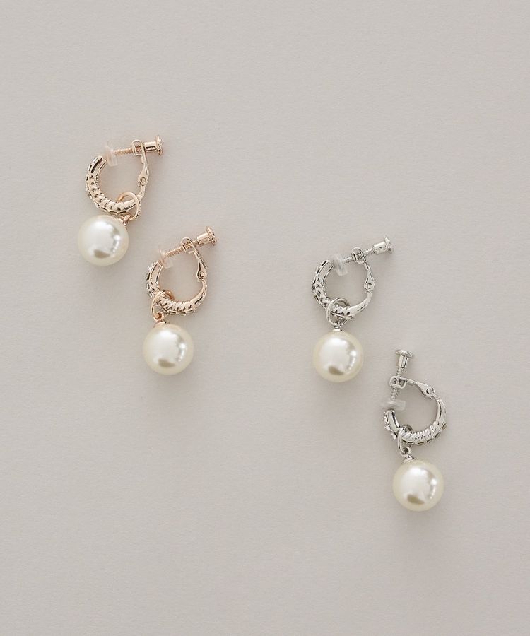 Maison de FLEUR「【2Way】パールビジューイヤリング」|イヤリング|