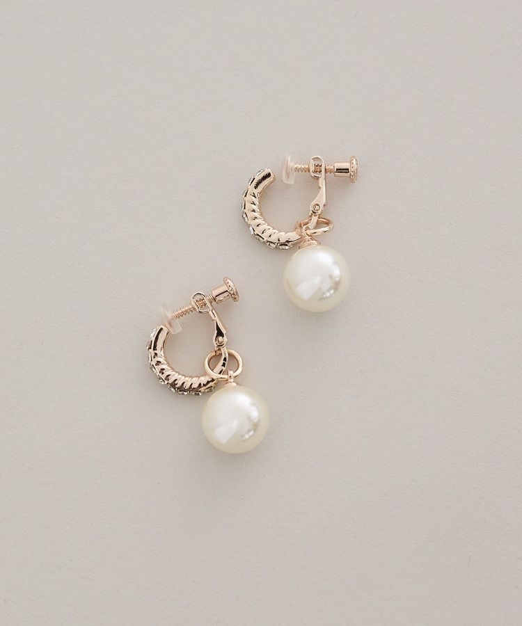 Maison de FLEUR「【2Way】パールビジューイヤリング」|イヤリング|