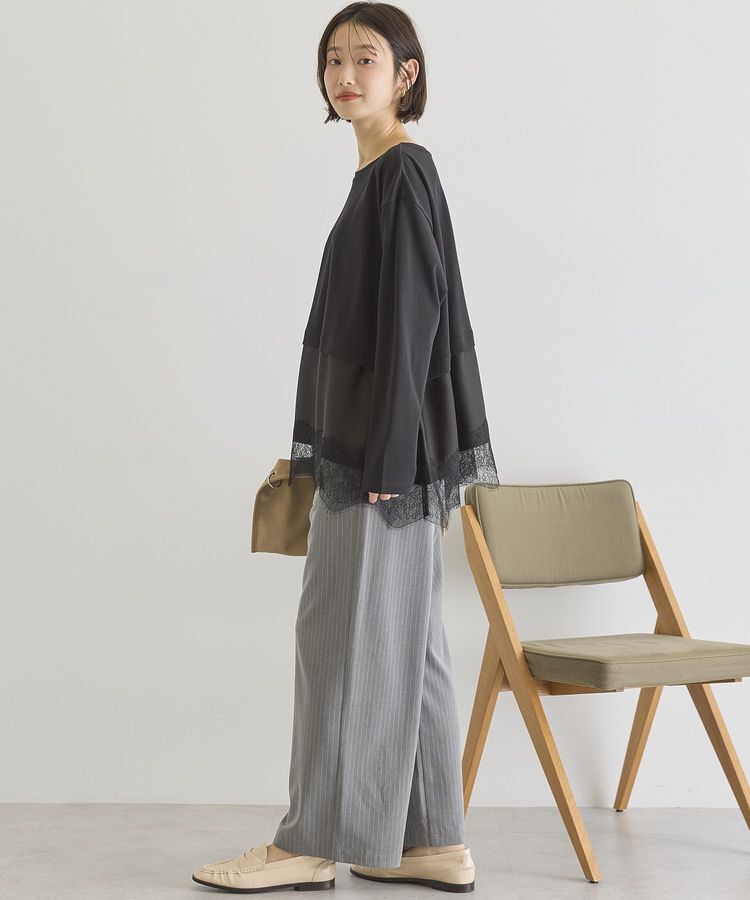 AMERICAN HOLIC「スカラップレースプルオーバー」|Tシャツ・カットソー|