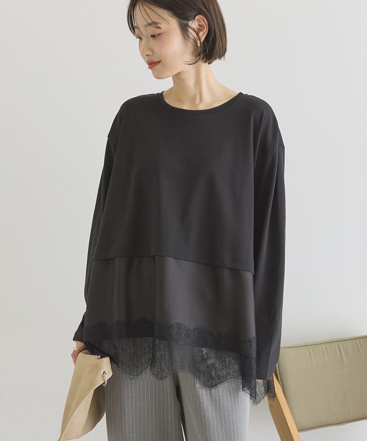 AMERICAN HOLIC「スカラップレースプルオーバー」|Tシャツ・カットソー|