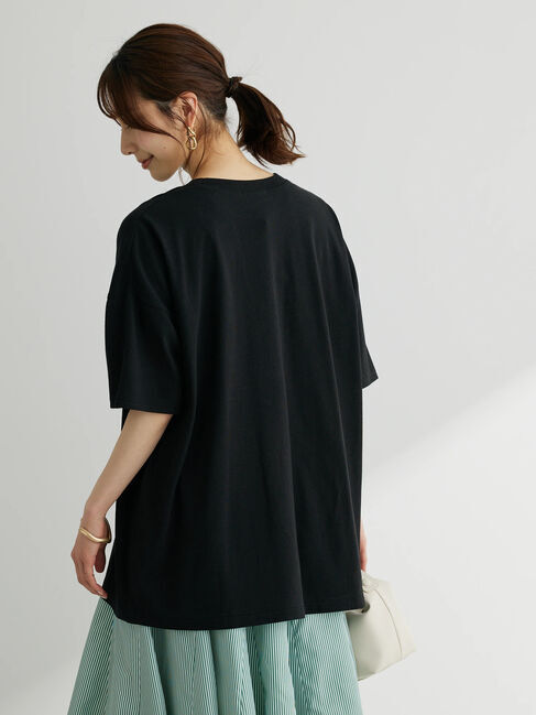 Green Parks「キレイ目ロゴ半袖チュニック」|チュニック|