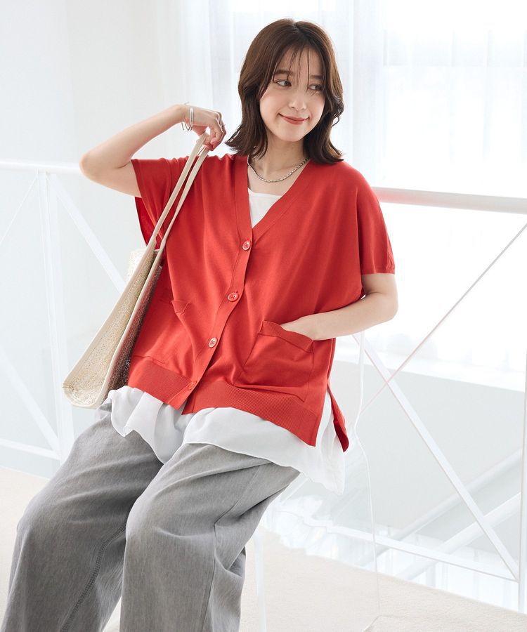 Green Parks「フレンチスリーブカーディガン」|カーディガン|