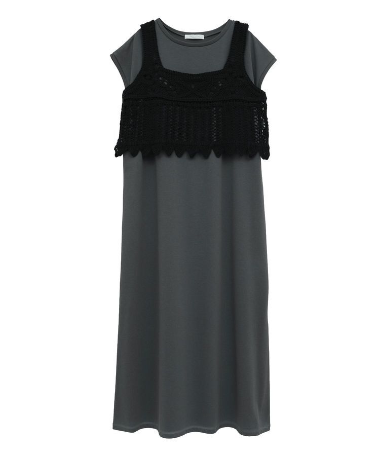 Green Parks「SET2点クロシェベスト＋ワンピース」|ワンピース|