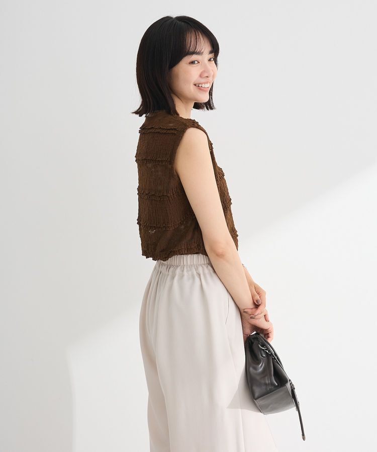 Green Parks「・SUGAR SPOON フリルレースノースリーブ」|Tシャツ・カットソー|