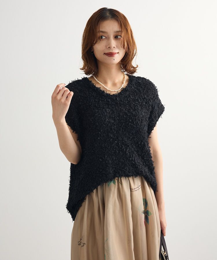 Green Parks「・swing by チュールヤーンワイドプルオーバー」|ベスト・ジレ|